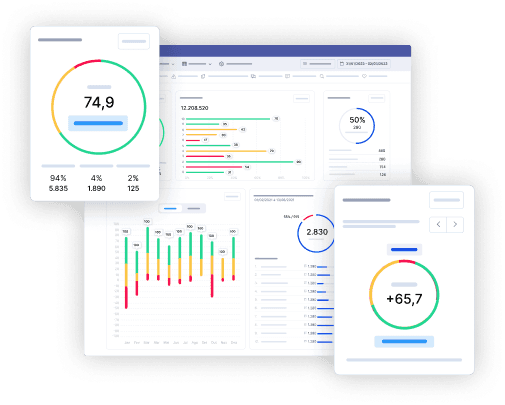 Dashboard flying screens